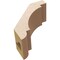 Ekena Millwork 3-inch W x 6-inch D x 6-inch H Aspen Rough Cedar Woodgrain TimberThane Knee Brace, Primed BRCUR03X06X06ASPRCPR - alternate 6